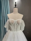 White Sparkly Prom Dresses Party dress Wedding Dress HZ1023
