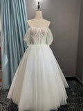 White Sparkly Prom Dresses Party dress Wedding Dress HZ1023