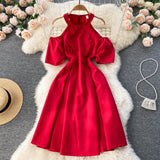 Simple A Line Off Shoulder Dress Fashion Dress HZ1023