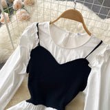 Cute A Line Long Sleeve Dress A Line Fashion Dress HZ1023