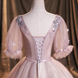 Cute lace long ball gown dress formal dress HZ1023