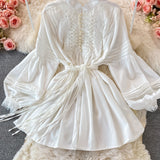 Sweet Lace Long Sleeve Dress Fashion Dress HZ1023