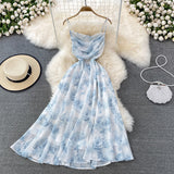 Cute A Line Floral Dress Fashion Dress HZ1023