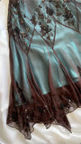 Turquoise Gorgeous Vintage Exquisite Beading Spaghetti Strap Long/Short Chiffon Ball Gown Evening Gown Party Dress Homecoming Dress HZ1023