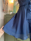 Blue Sparkly Sweet Elegant Short Chiffon Tulle Homecoming Dresses Evening Dresses Birthday Party Dresses Prom Dresses Prom Dresses HZ1023