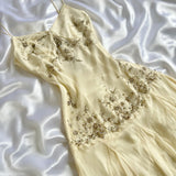 Ivory Shiny Fashion Elegant Beautiful Exquisite Beaded Long Chiffon Handmade Customized Ball Gown Evening Dress Party Dress Prom Dress HZ1023