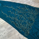 Beautiful Stunning Rare Teal Exquisite Beading Long Chiffon Ball Gown Evening Dress Prom Dress Birthday Party Dress HZ1023