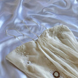 Ivory gorgeous light delicate beaded spaghetti straps long chiffon ball gown evening dress party dress HZ1023