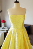 Blue fashion elegant exquisite pearl beading long satin ball gown evening dress HZ1023