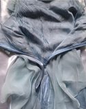 Purple/Mint Green Elegant Spaghetti Strap Long Tulle Ball Gown Evening Dress Party Dress HZ1023