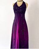 Purple Elegant Fashion Exquisite Strap Long Tulle Ball Gown Evening Dress Party Dress Prom Dress HZ1023