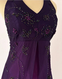 Purple Elegant Fashion Exquisite Strap Long Tulle Ball Gown Evening Dress Party Dress Prom Dress HZ1023