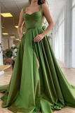 Starps Sleeveless Prom Dress Buttons With Slit HZ1023