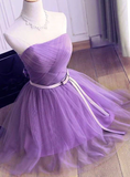 Lovely Tulle Short Party Dress, Handmade Formal Dresses HZ1023
