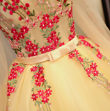 Beautiful Light Yellow Long Sleeves Quinceanera Dress, Ball Gown Sweet 16 Dress HZ1023