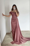 Strapless Off-The-Shoulder Mermaid Prom Dress With Ruffles Online HZ1023