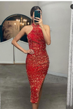 Elegant Halter Mermaid Prom Sequins Dress Online HZ1023