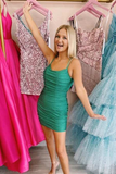 Sparkles Tight Royal Blue Short Homecoming Dress HZ1023