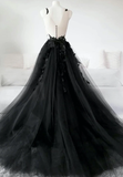 Spaghetti Straps Lace Prom Dresses, A-line Elegant Newest Long Prom Dresses HZ1023