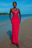 MERMAID STRAP SWEETHEART ANKLE LENGTH SLEEVELESS BACKLESS APPLIQUE PROM DRESS HZ1023