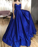 Sparkly Royal Blue Prom Dresses HZ1023