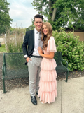 Pink prom dress long evening formal gown HZ1023