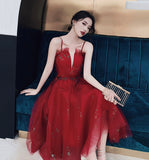 Cute tulle short A line prom dress party dress HZ1023