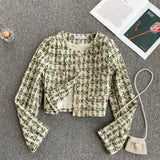 Retro small fragrance coat short top HZ1023