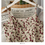 Sweet printed corduroy high waist medium length beautiful back dress for women HZ1023