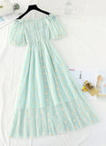 Cute A line daisy flower dress girl summer dress HZ1023