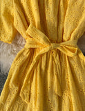 Lovely cutout short sleeve dress HZ1023