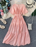 Lovely cutout short sleeve dress HZ1023