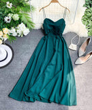 Cute A line chiffon backless dress fashion girl dress HZ1023