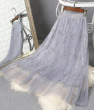 Cute applique tulle skirt HZ1023