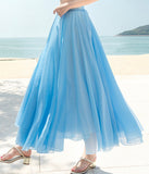 Stylish A line chiffon skirt women's skirt HZ1023