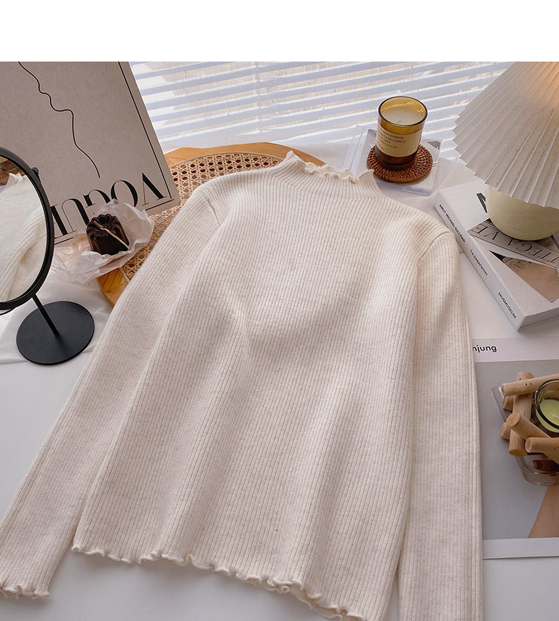 Cashmere sweater thin bottomed top HZ1023