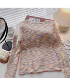 Korean slim warm long sleeve V-Neck Sweater Coat HZ1023