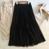 Spring and summer skirt, gilded star net gauze skirt, fairy elegant HZ1023