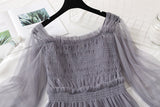 Super xiansen style thin mesh dress HZ1023
